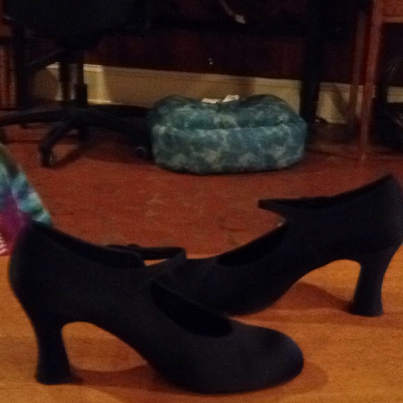 Navy Satin heels - Picture 4 of 7